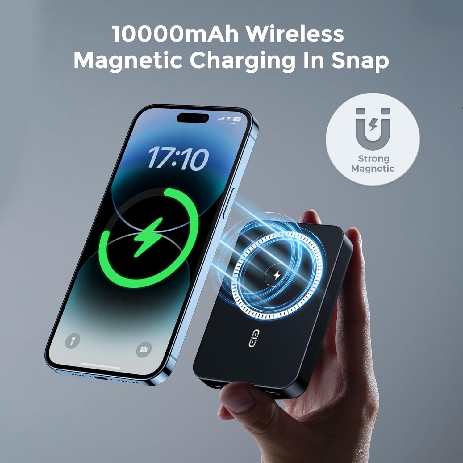 10000 mah Wireless Charger Portable Mag-Safe PowerBank